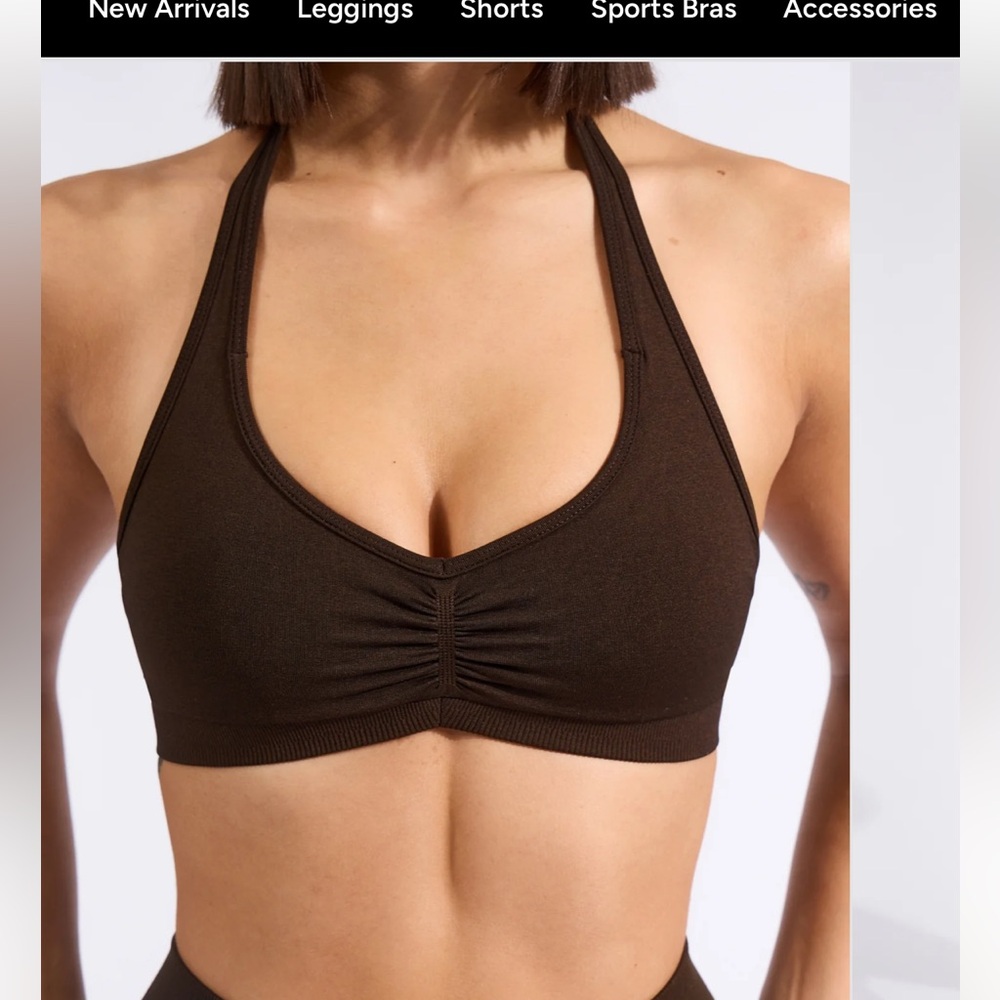 BuffBunny Brown Halter Bikini Top